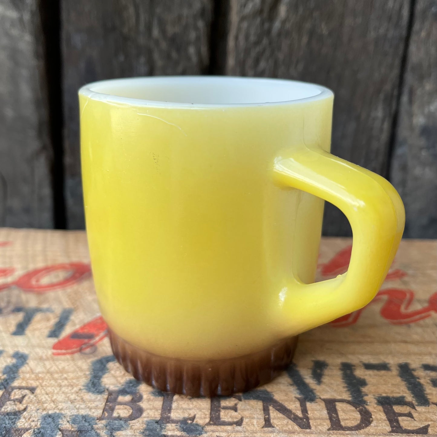 【1960-1976 USA vintage】Fire-King ribbedbottom Mugcup