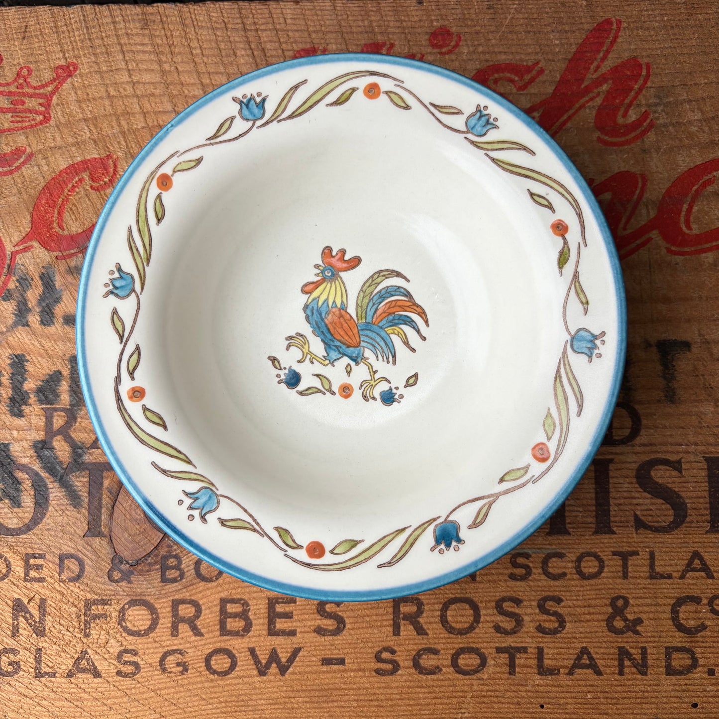 【USA vintage】Metlox Poppytrail California ROOSTER Small Plate