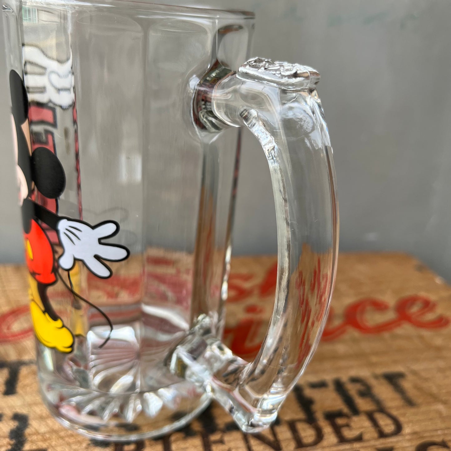 【USA vintage】Mickey Mouse Heavy Beer Mug