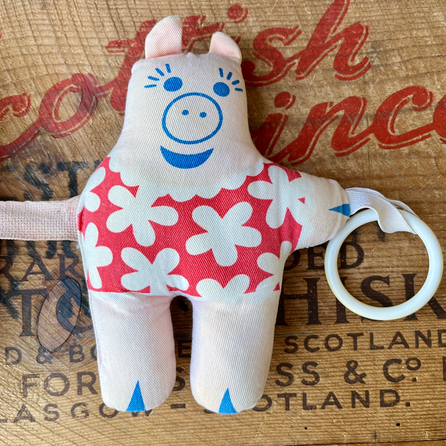 【USA vintage】Johnson & Johnson 3 Piggies Stuffed Plush Baby Toy