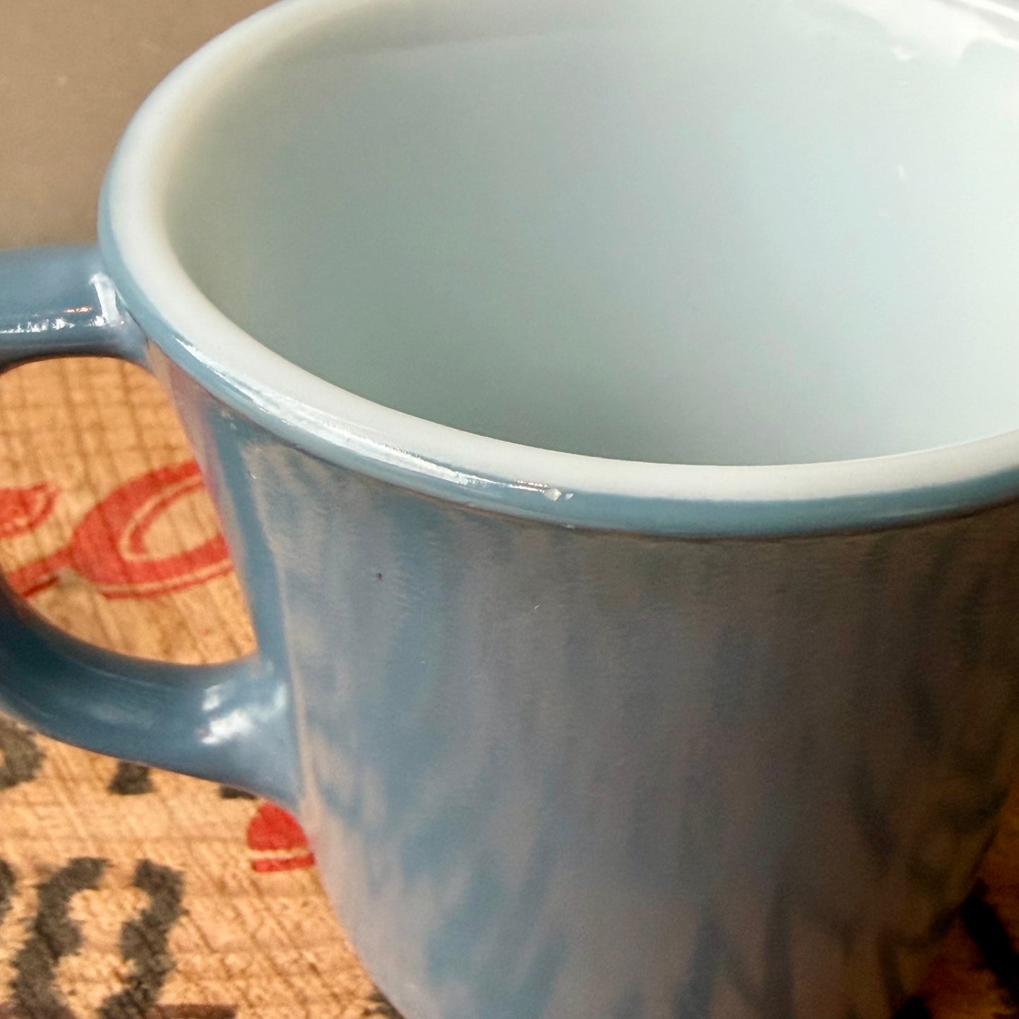 【USA vintage】Corning Mug Cup blue