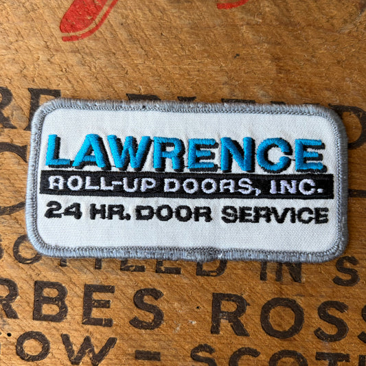 【USA vintage】Lawrence Roll-Up Doors Patch