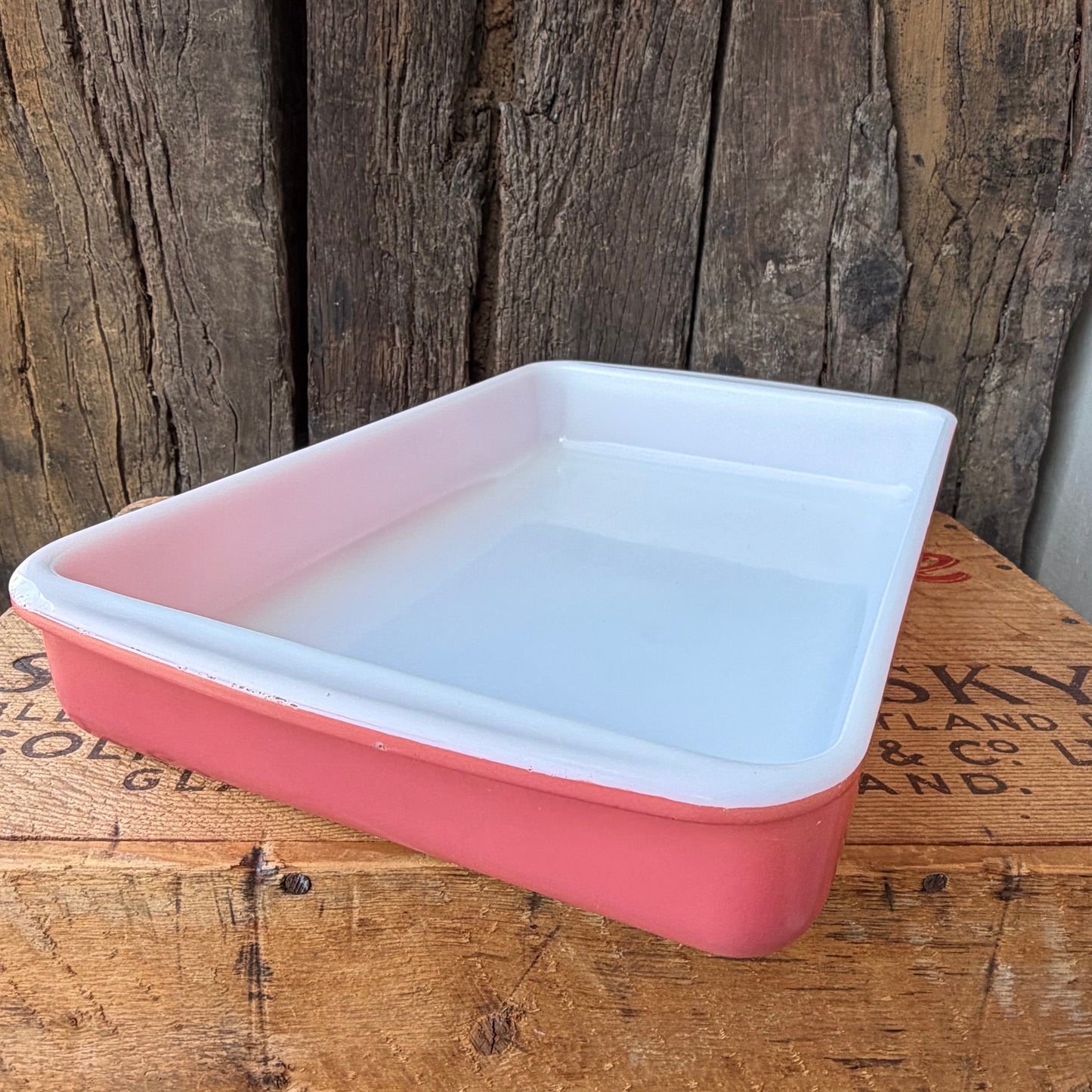 【USA vintage】PYREX Casserole pink flamingo