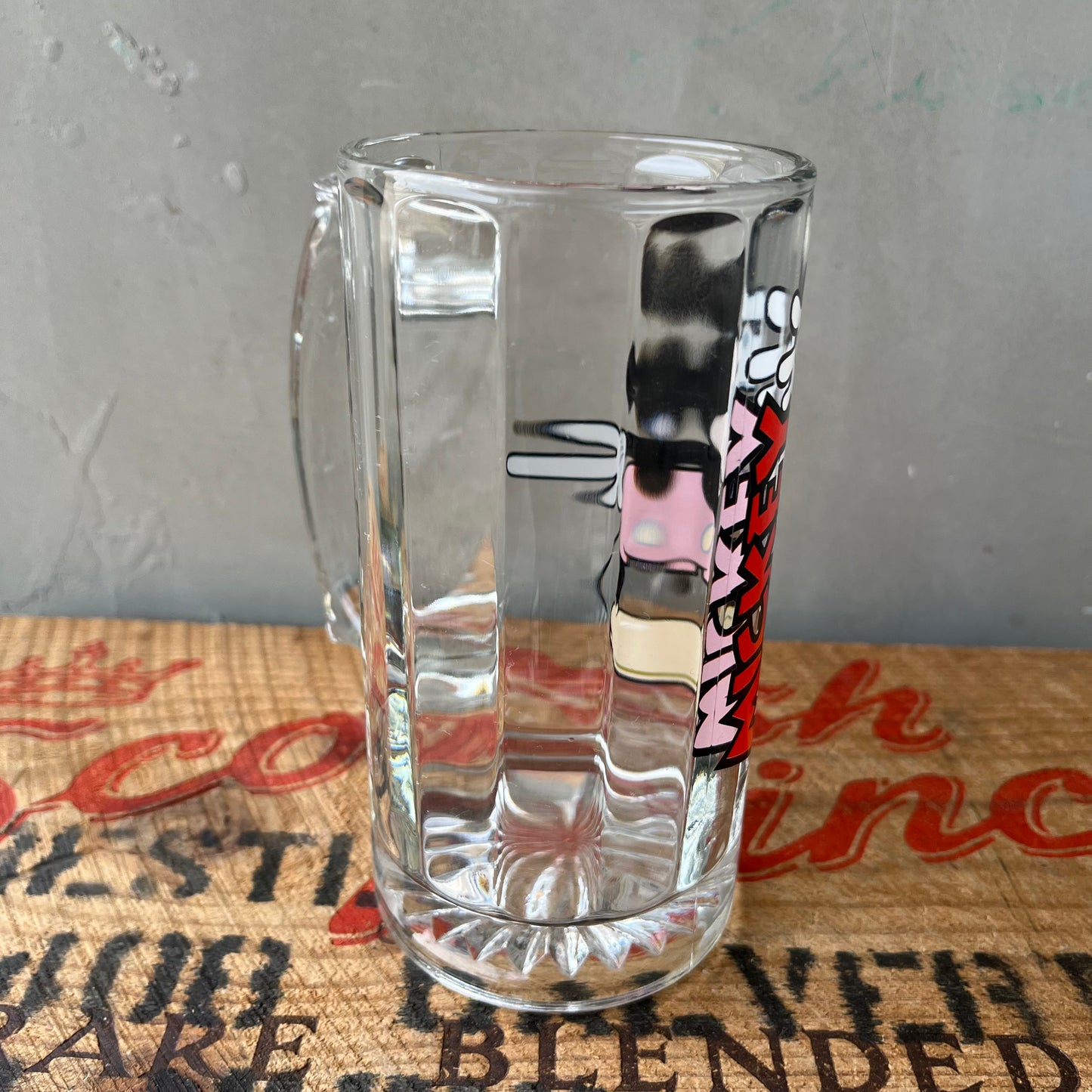 【USA vintage】Mickey Mouse Heavy Beer Mug