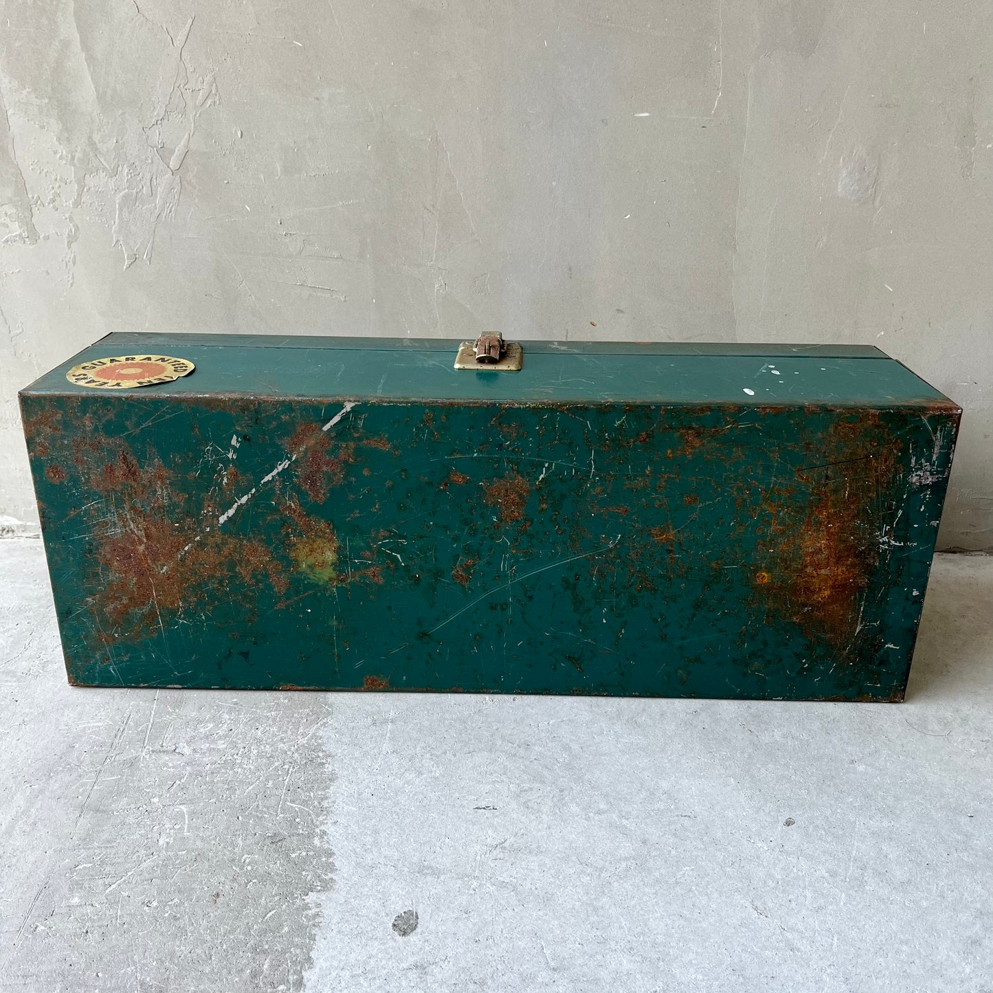 【USA vintage】Metal Toolbox Green