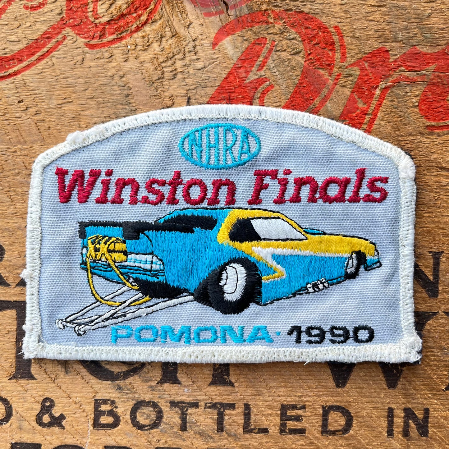 【USA vintage】NHRA 1990 Pamona Nationals Racing Patch