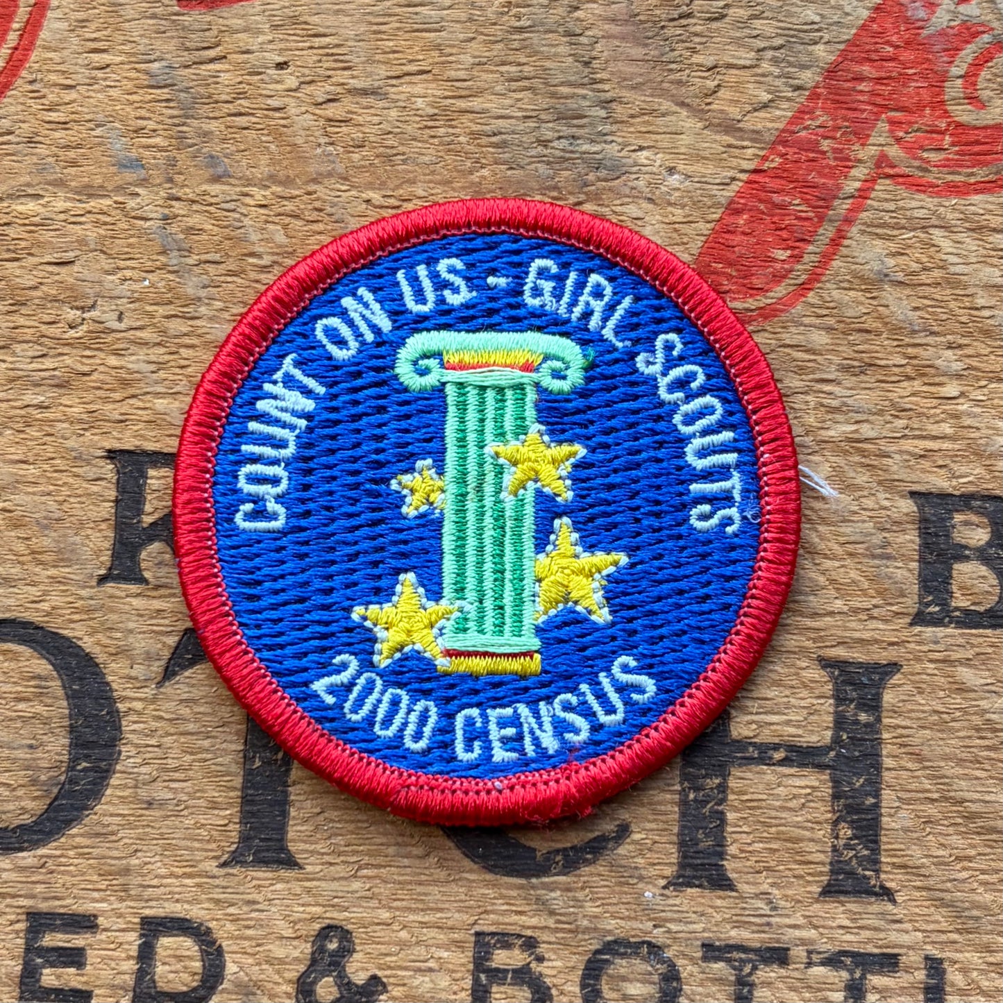 【USA vintage】Girl Scout Count On Us Patch