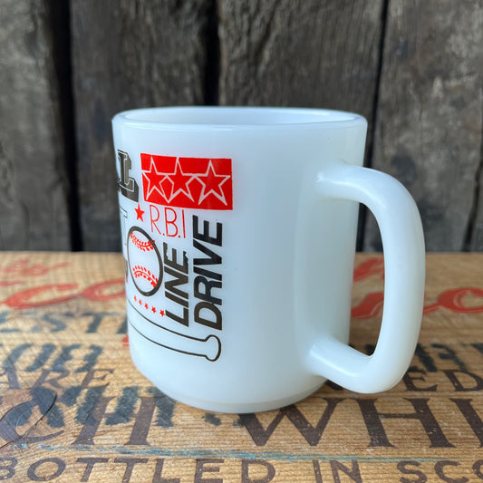【USA vintage】Glasbake Baseball Mug Cup