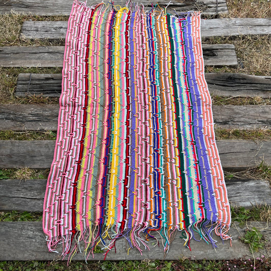 【USA vintage】granny blanket stripe