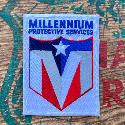 【USA vintage】ワッペン　MILLENNIUM PROTECTIVE SERVICE