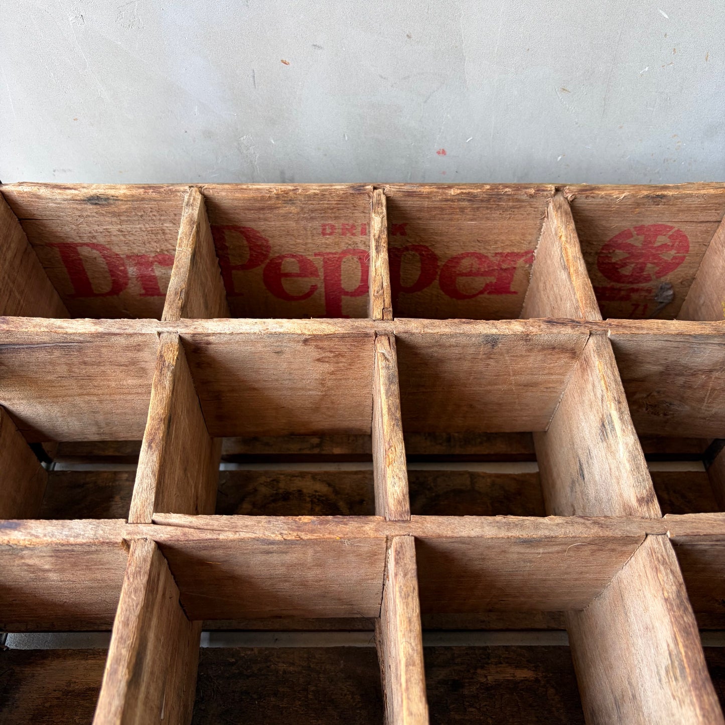 【USA vintage】Dr. Pepper Wooden Crate