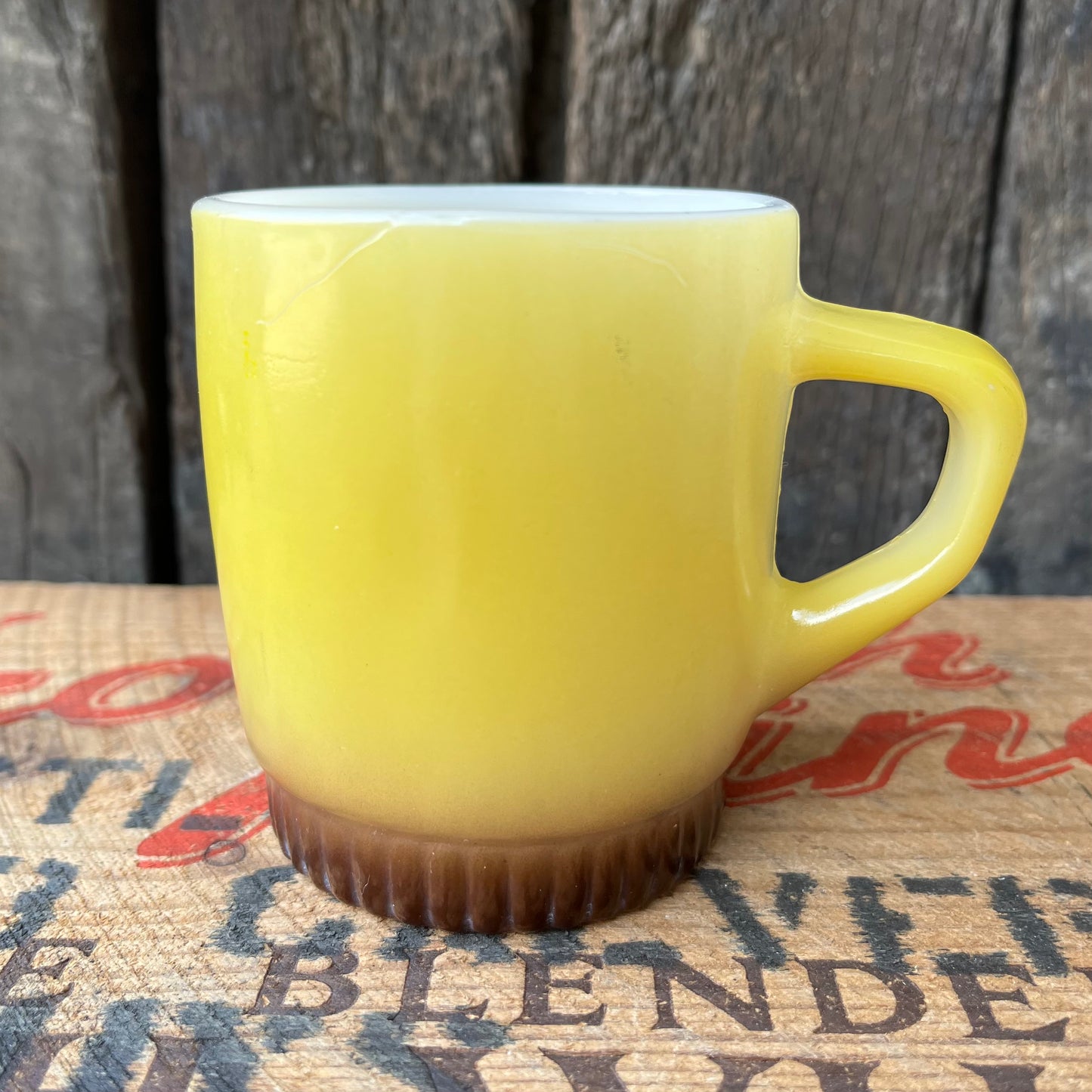 【1960-1976 USA vintage】Fire-King ribbedbottom Mugcup