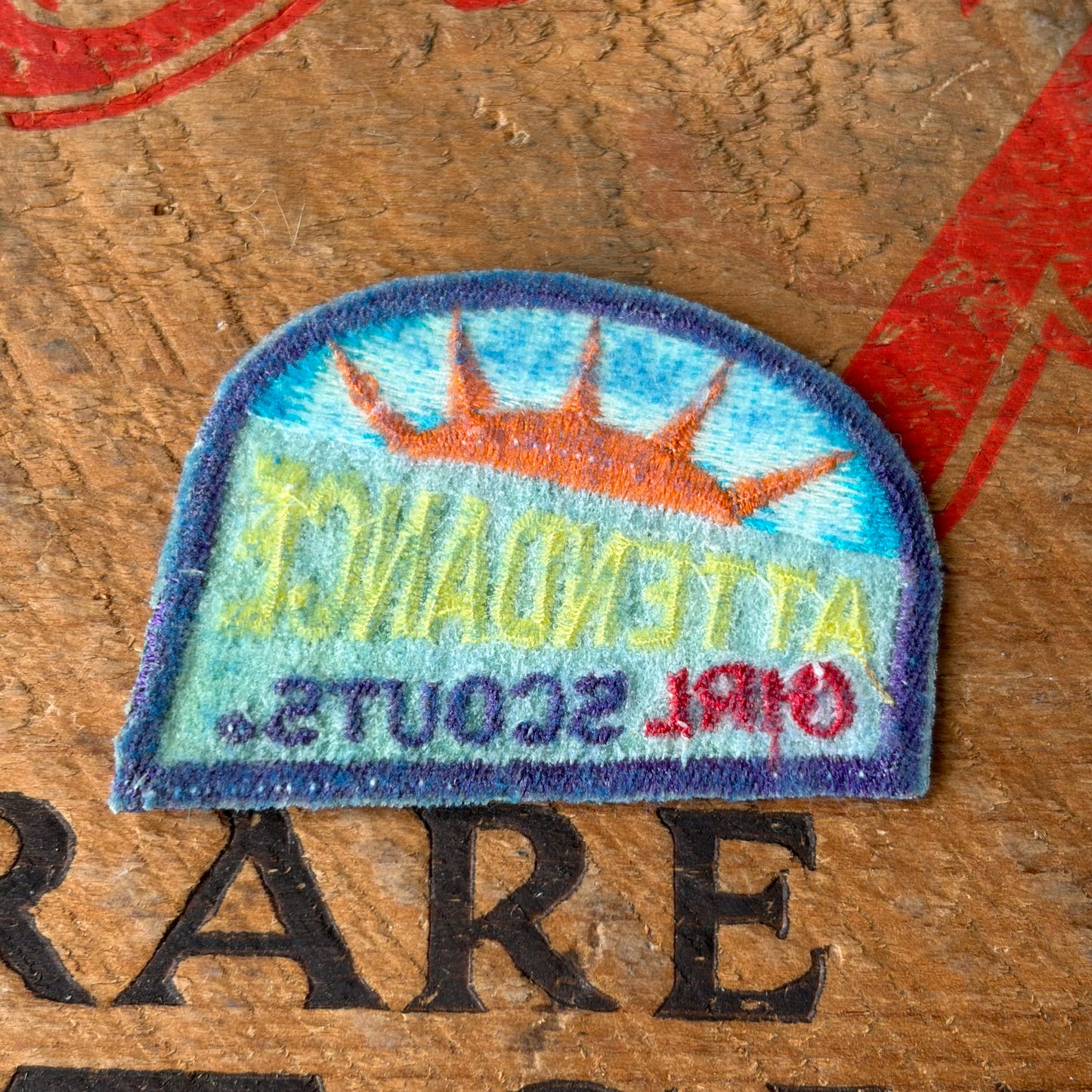 【USA vintage】Girl Scout Patch ATTENDANCE