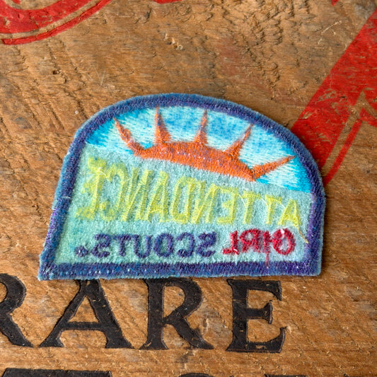 【USA vintage】Girl Scout Patch ATTENDANCE