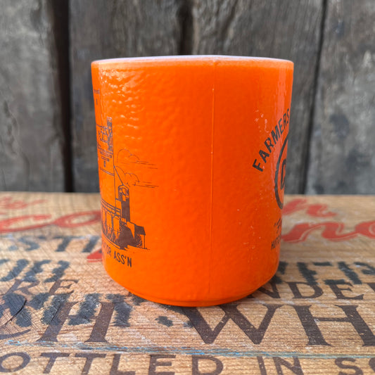 【USA vintage】 COOP Hazel Atlas mug orange