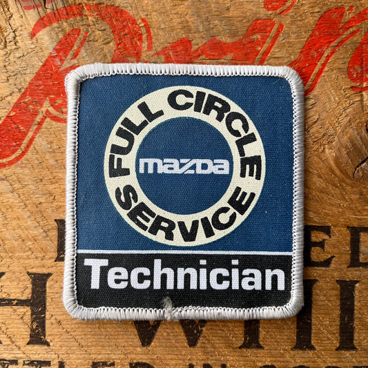 【USA vintage】Mazda Full circle service Technician Patch
