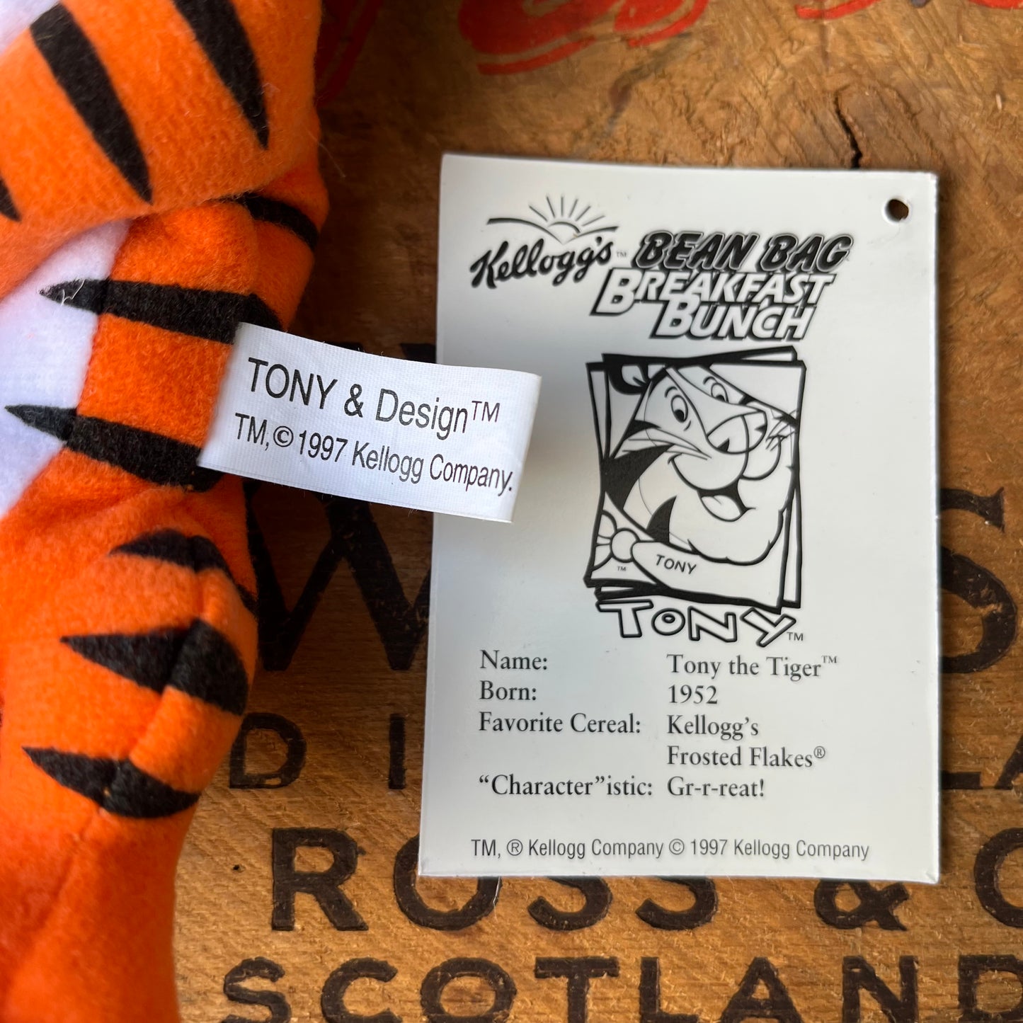 【USA vintage】Kellogg’s Bean Bag Plush Tony the Tiger