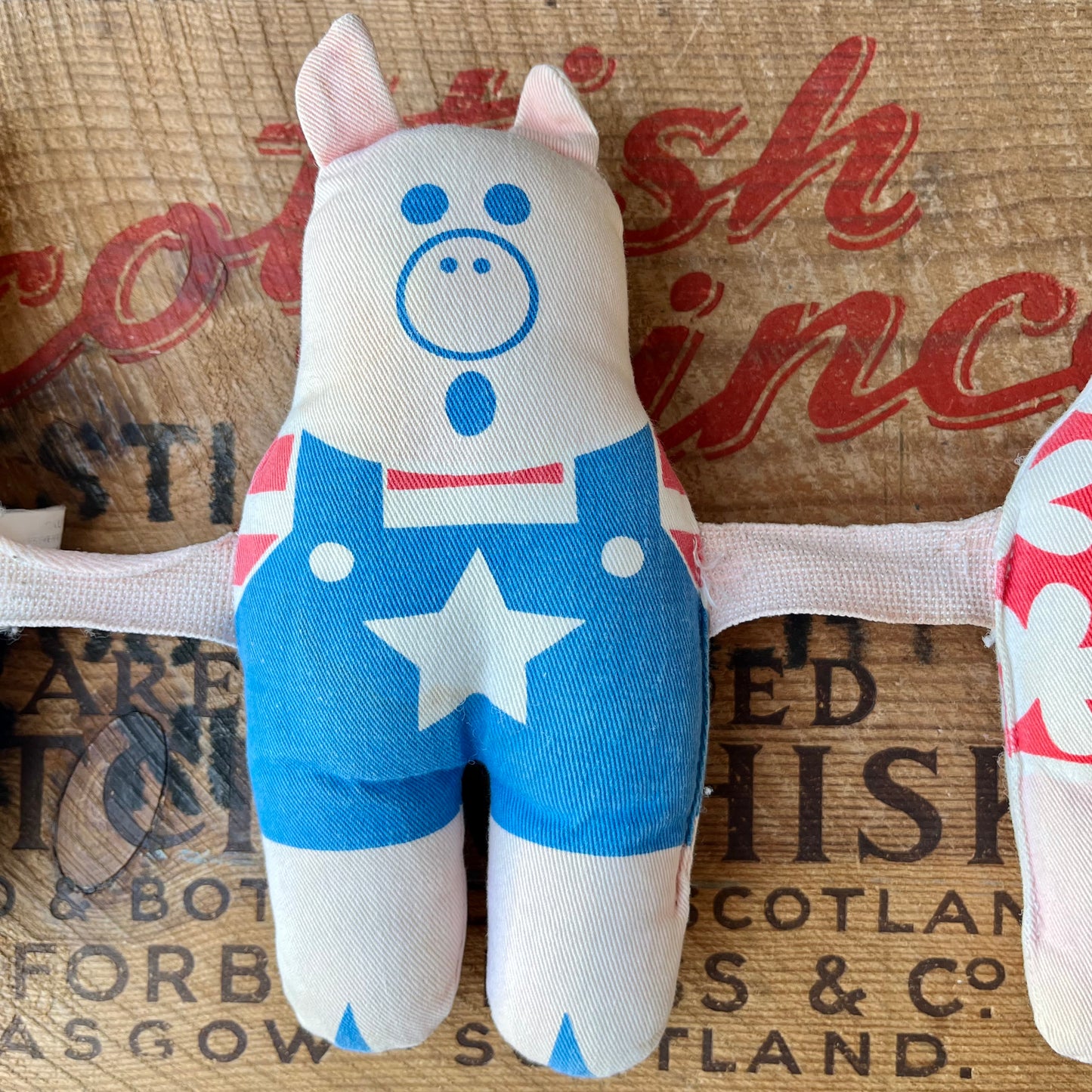 【USA vintage】Johnson & Johnson 3 Piggies Stuffed Plush Baby Toy