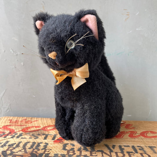 【USA vintage】Black Kitten Plash