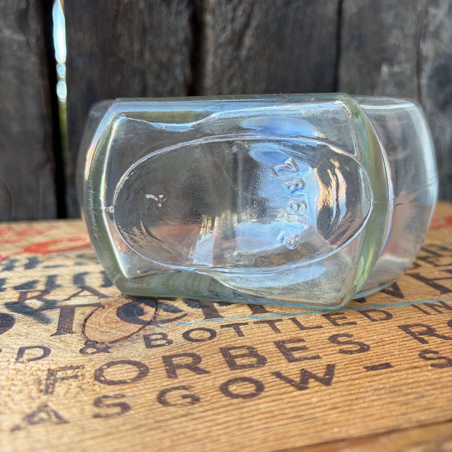 【USA vintage】Flat Glass Bottle
