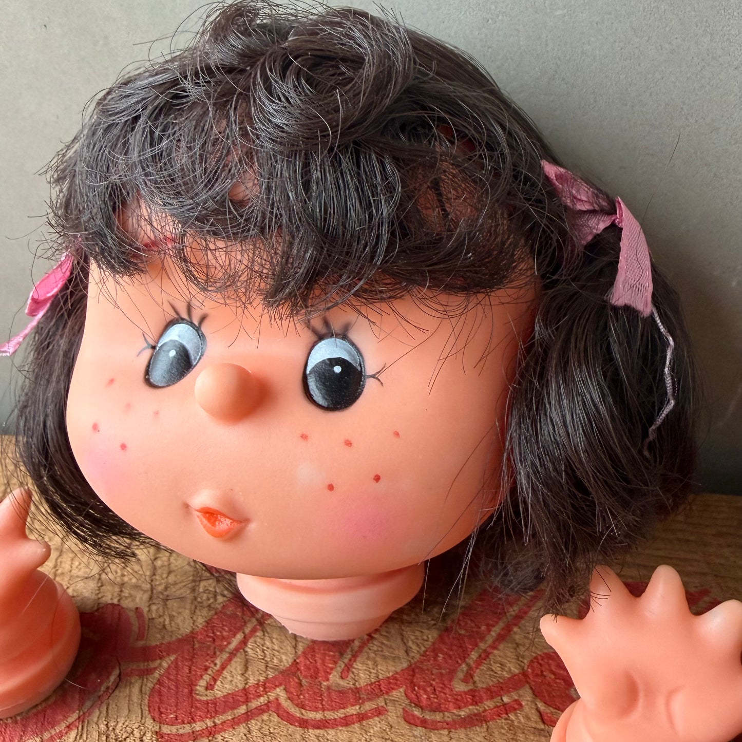【USA vintage】Doll head Girl Brunette