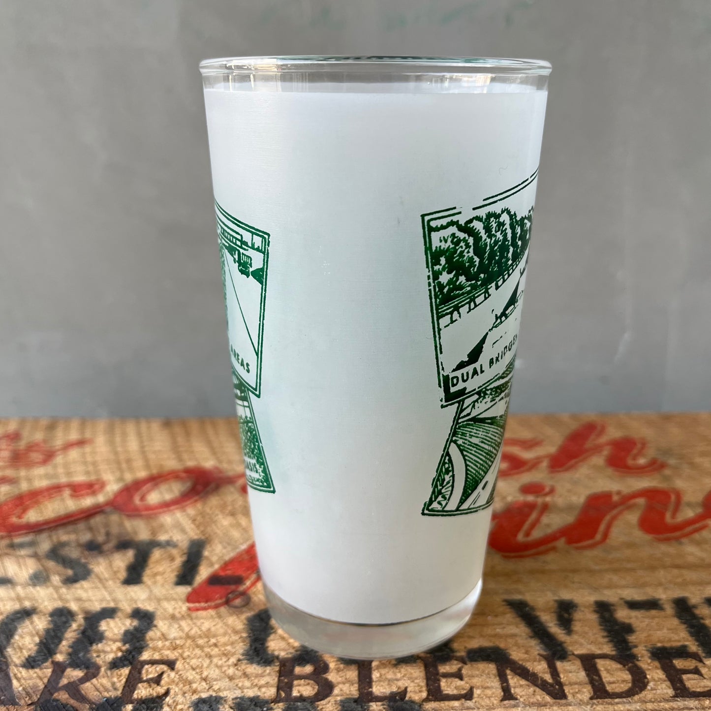 【USA vintage】Illinois Tollway Glass