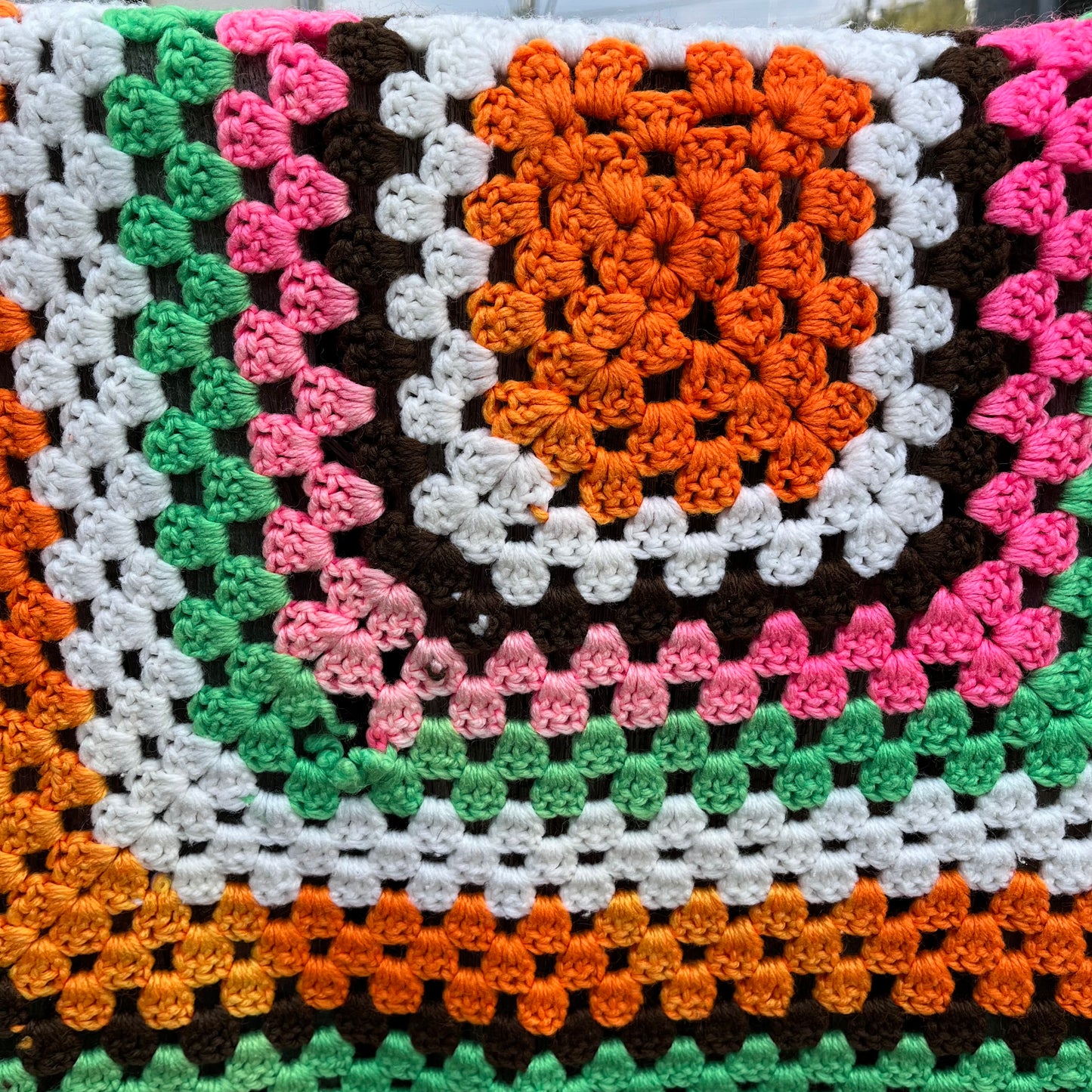 【USA vintage】granny blanket square