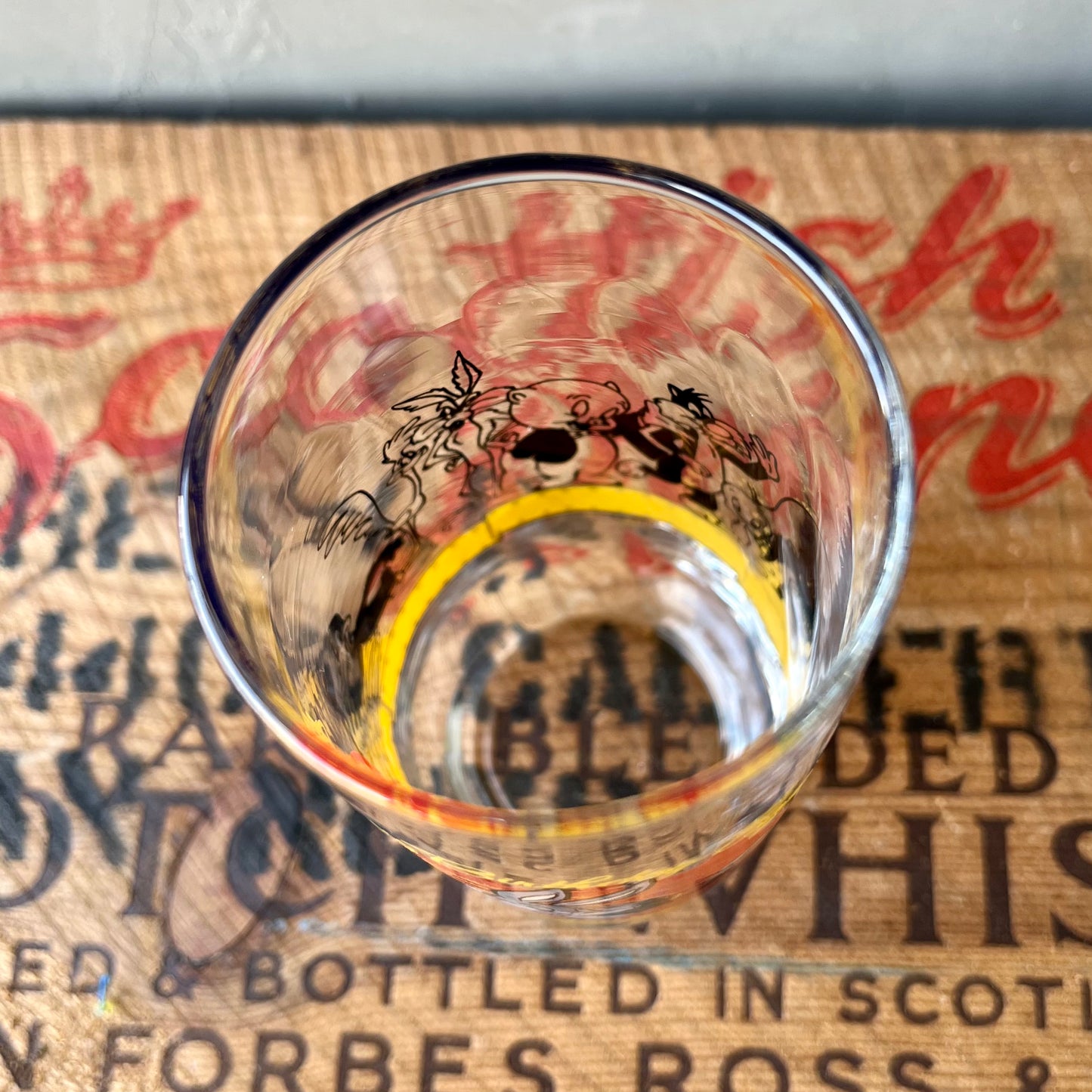 【USA vintage】Happy Birthday Bugs Glass