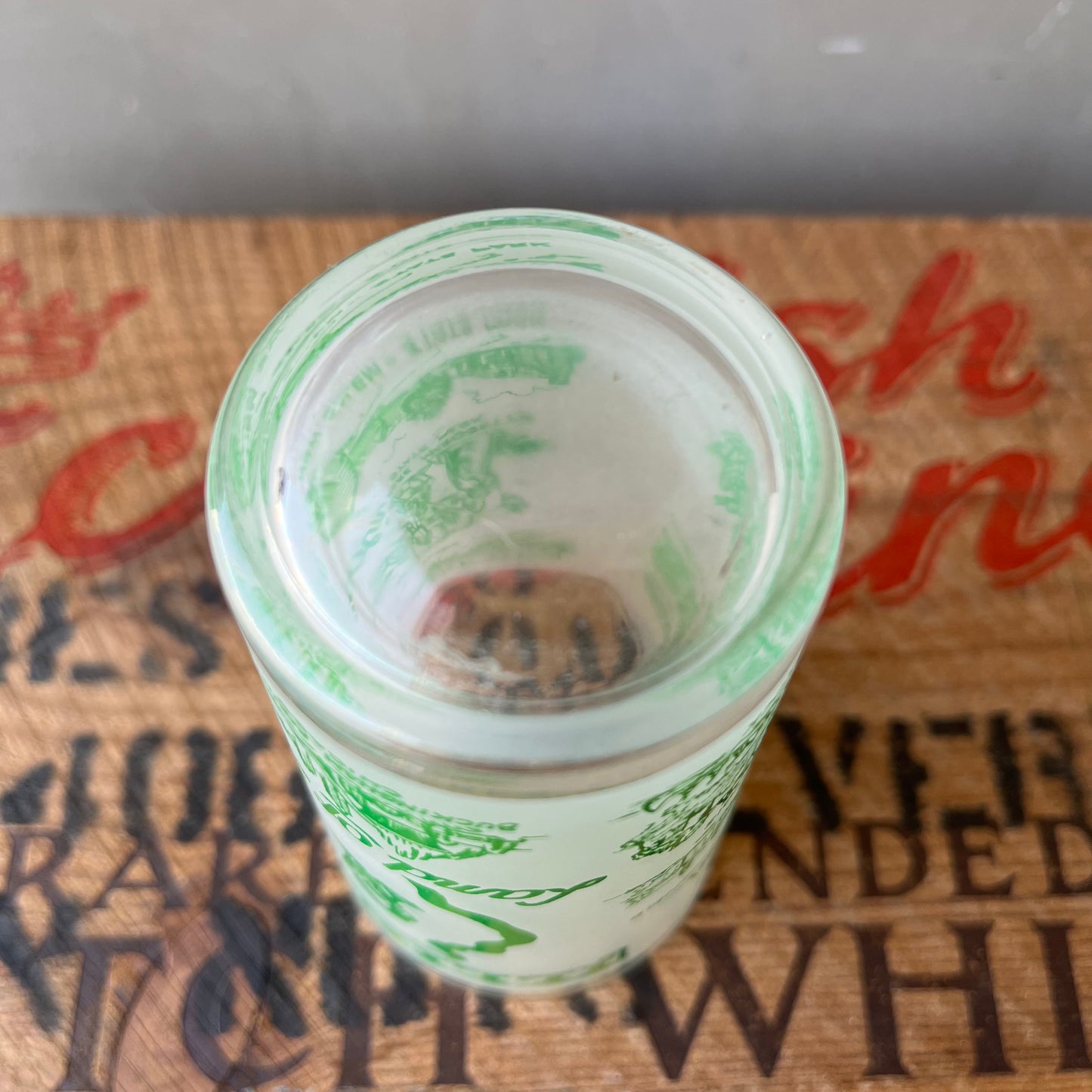 【USA vintage】Illinois Souvenir Frosted Glass