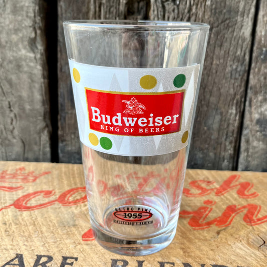 【USA vintage】Budweiser Beer Glass 1955