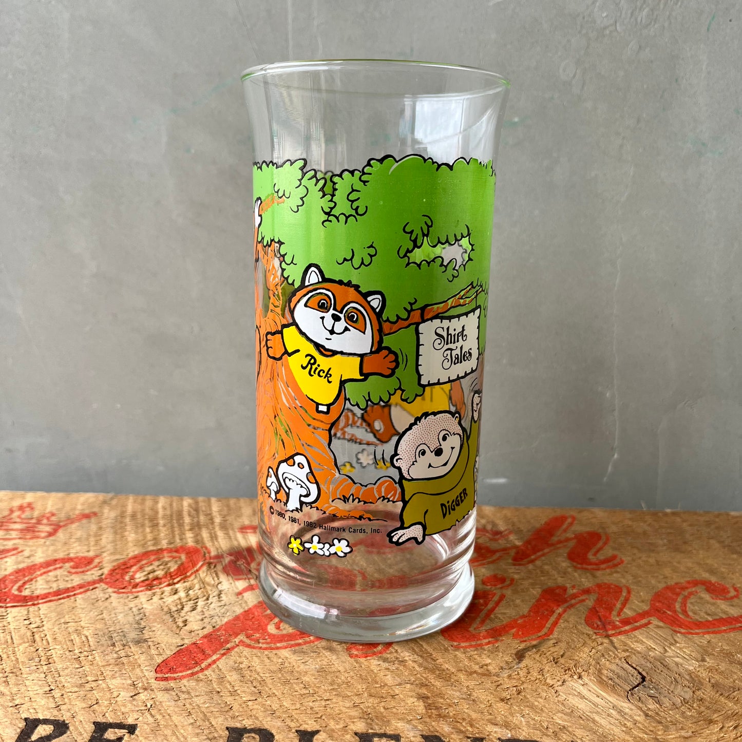 【USA vintage】80s Shirt Tales Glass