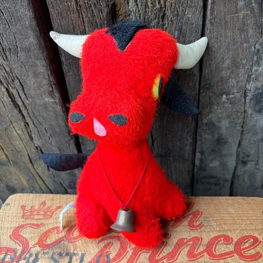 【USA vintage】Commonwealth Toy Co., Inc. Red Cow Music Box Plush
