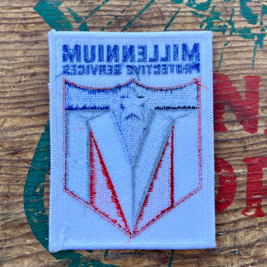 【USA vintage】ワッペン　MILLENNIUM PROTECTIVE SERVICE