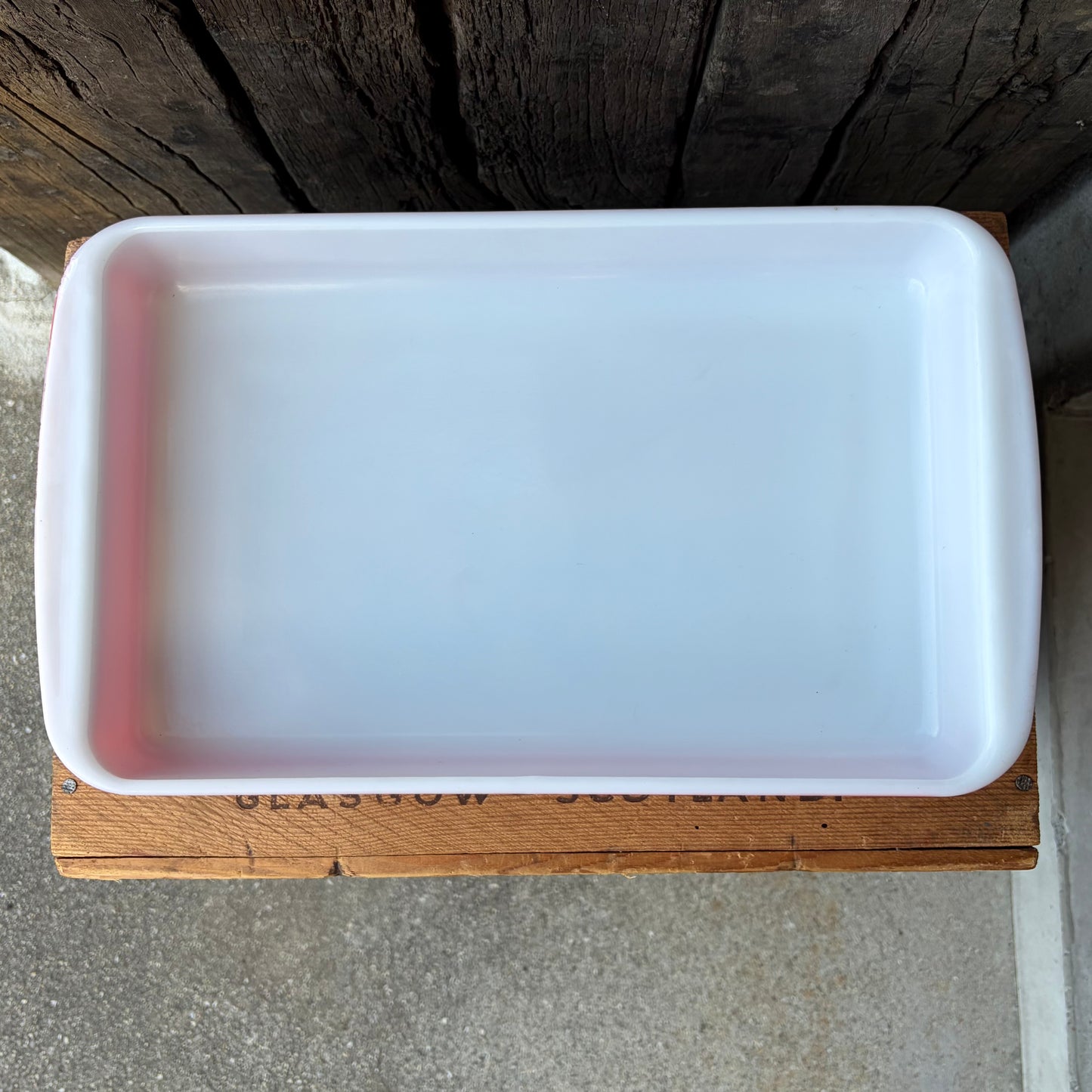 【USA vintage】PYREX Casserole pink flamingo