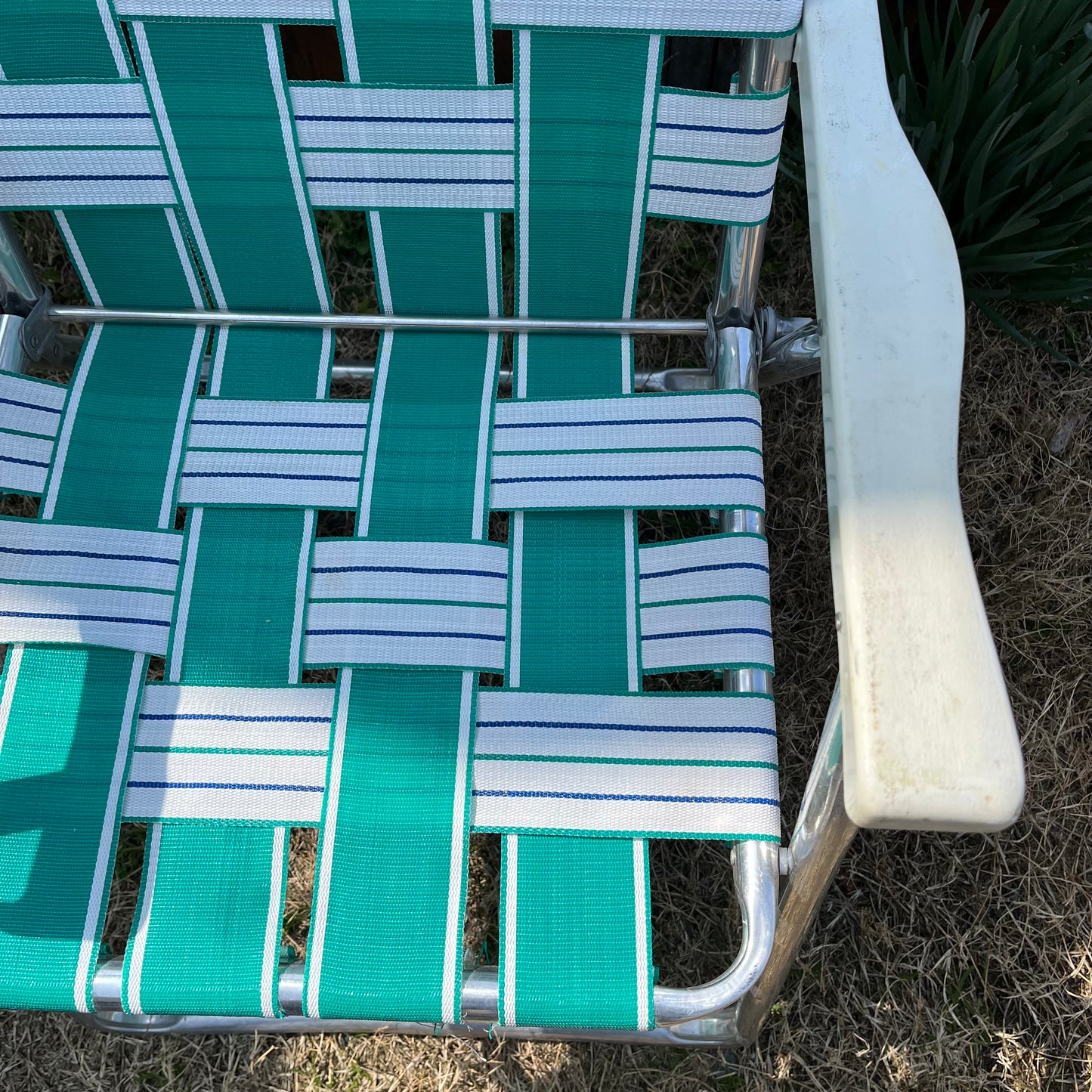 【USA vintage】Lawn Chair Green × White