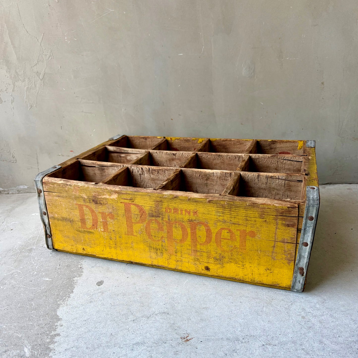 【USA vintage】Dr. Pepper Wooden Crate