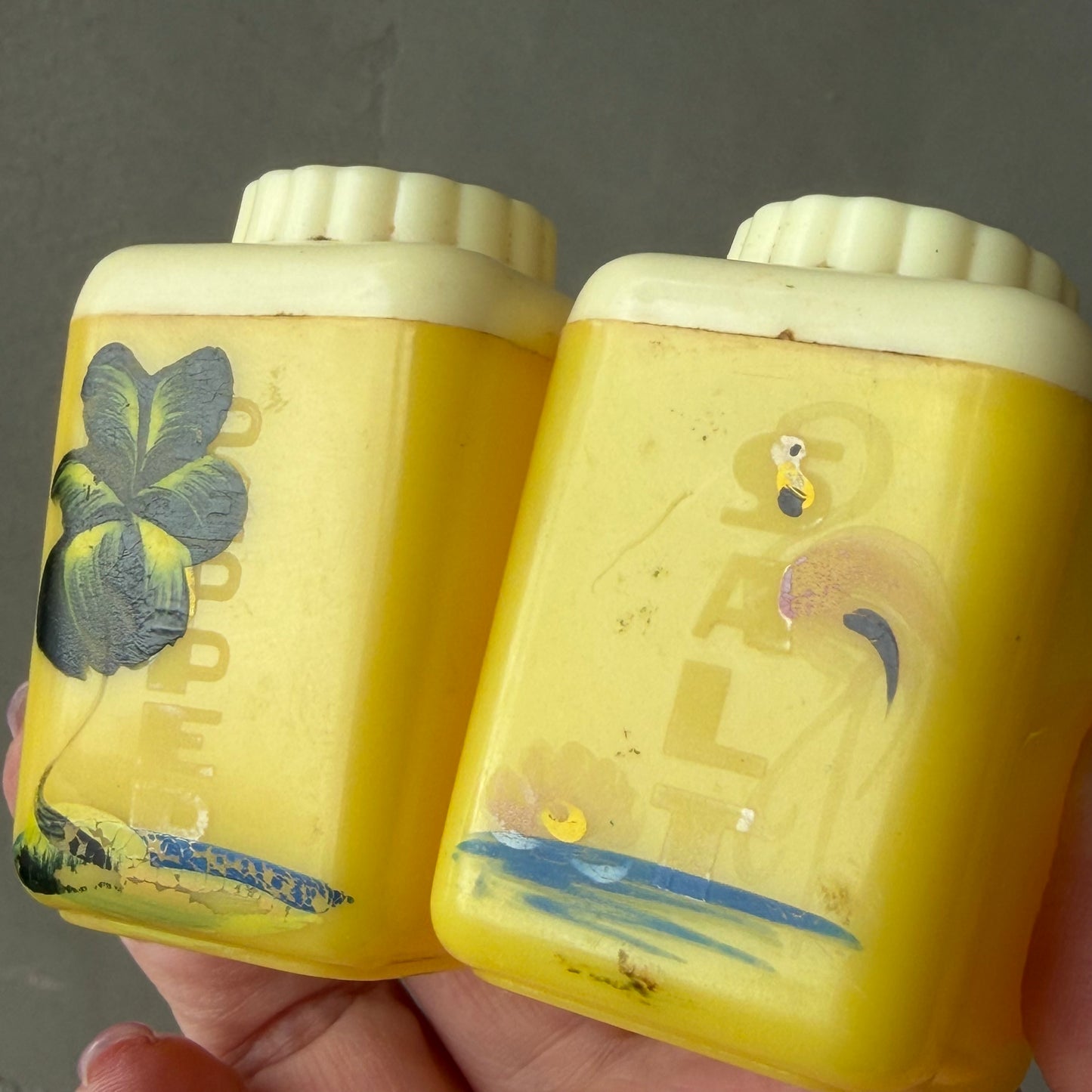 【USA vintage】Lustro-Ware Salt & Pepper