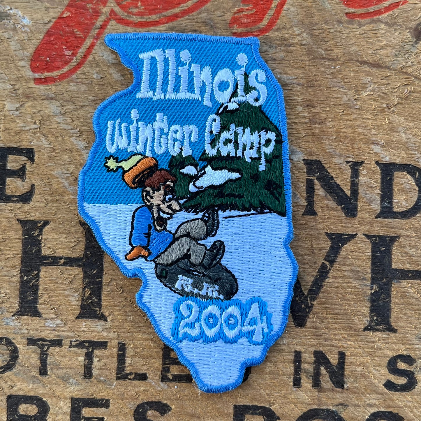 【USA vintage】Boy Scout Illinois’s Winter Camp Patch