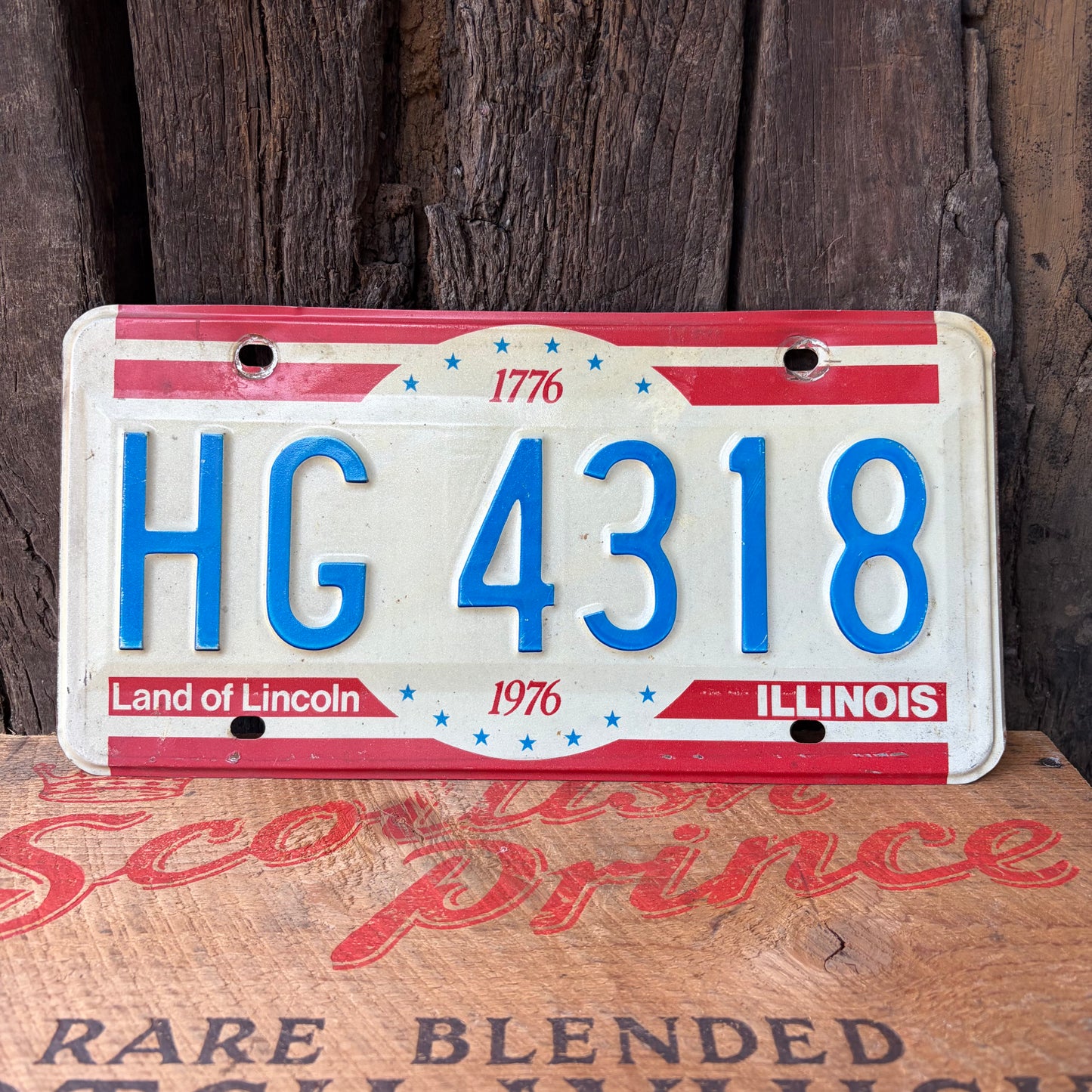 【USA vintage】1976 ILLINOIS LICENSE PLATE