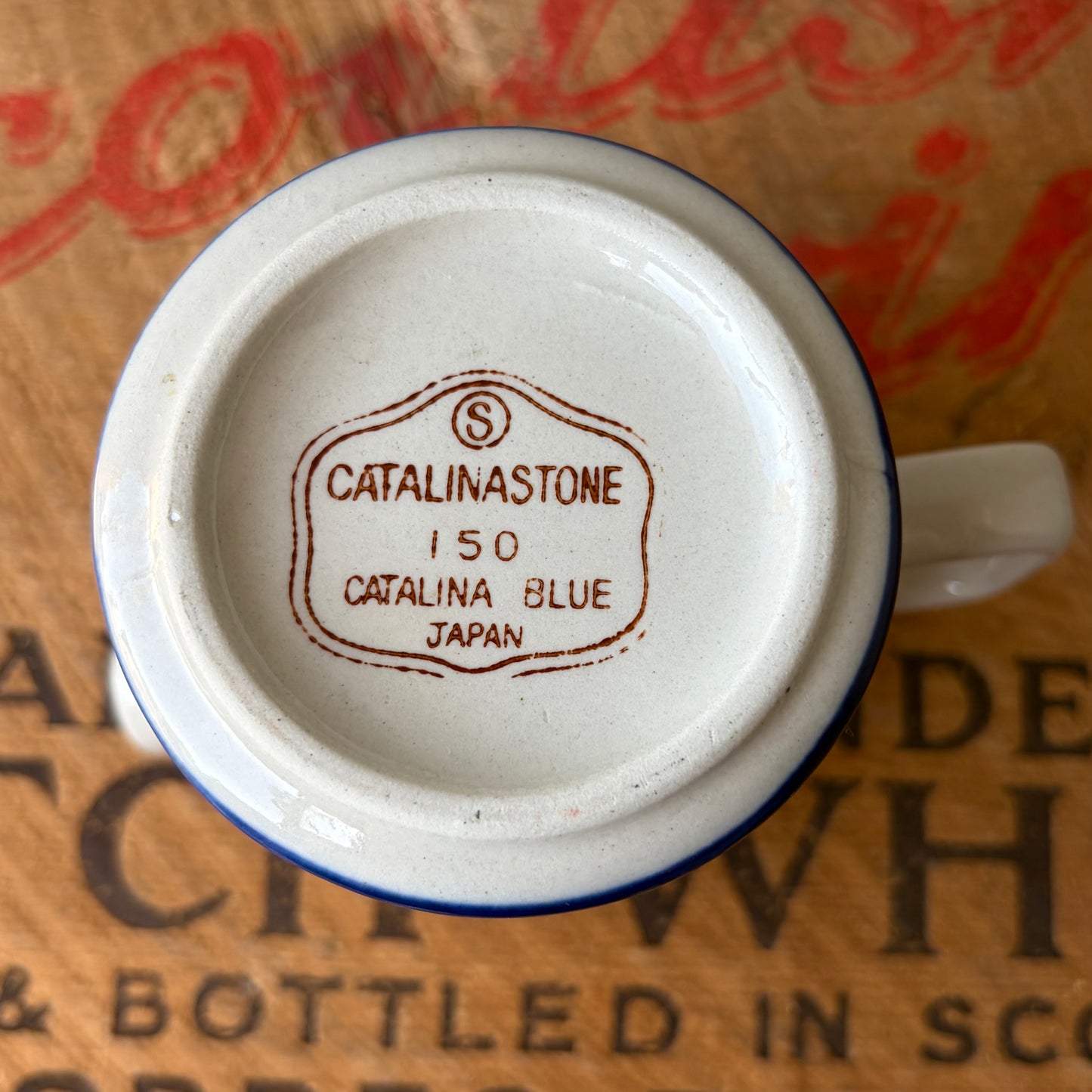 【USA vintage】CATALINA STONE Catalina Blue Creamer