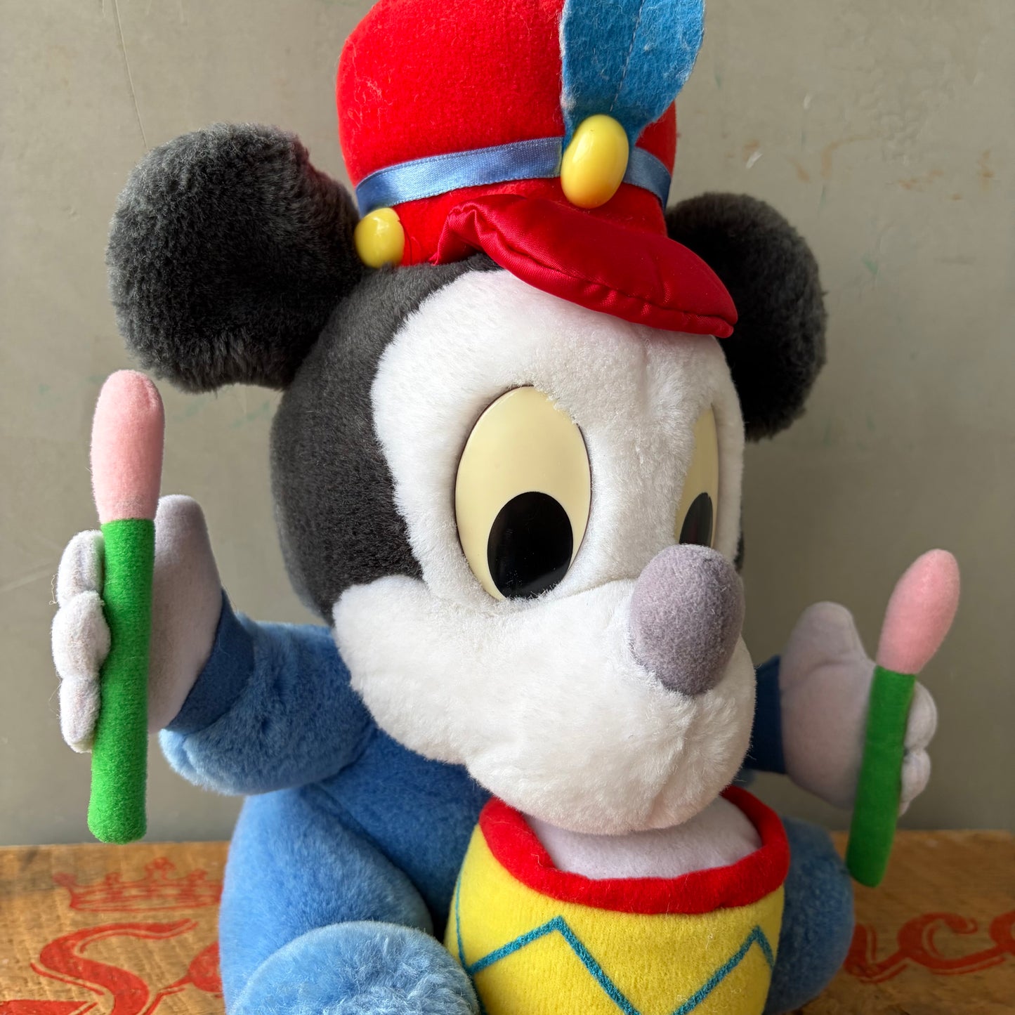 【USA vintage】Applause   Baby Mickey Drummer  Plush