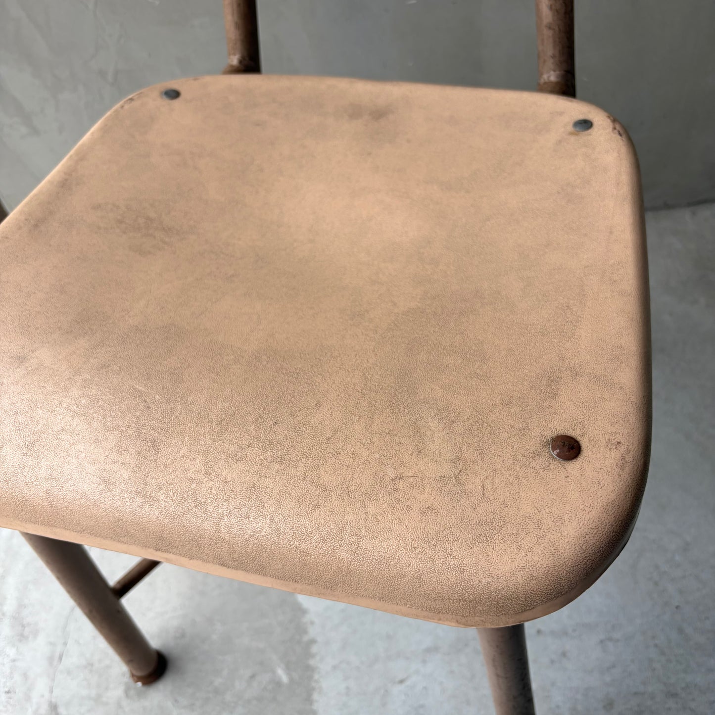 【USA vintage】60-70’s School Chair Ivory