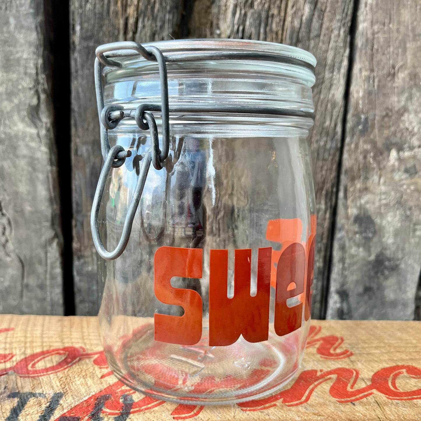 【French vintage】Triomphe Glass Canister