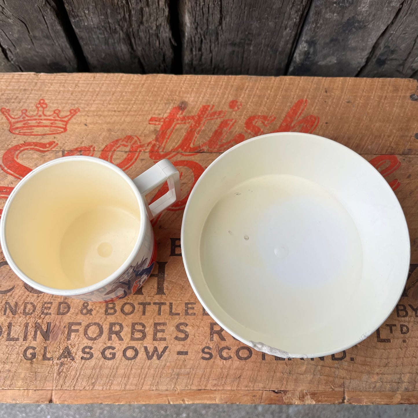 【USA vintage】Cracker Jack Cereal Bowl & Cup