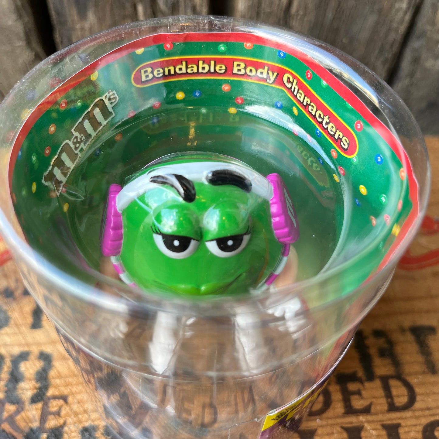 【USA】M&M's bendable body characters GRERN figure