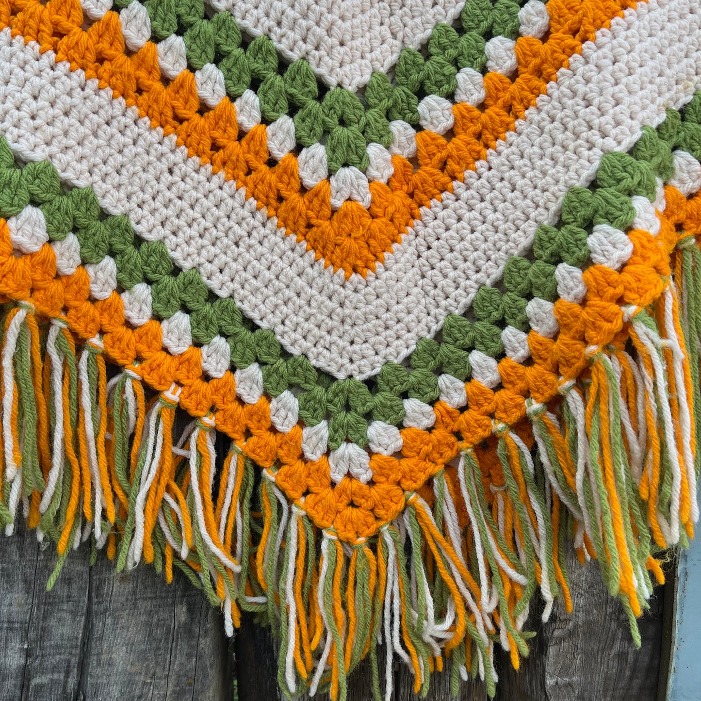 【USA vintage】Crochet Poncho