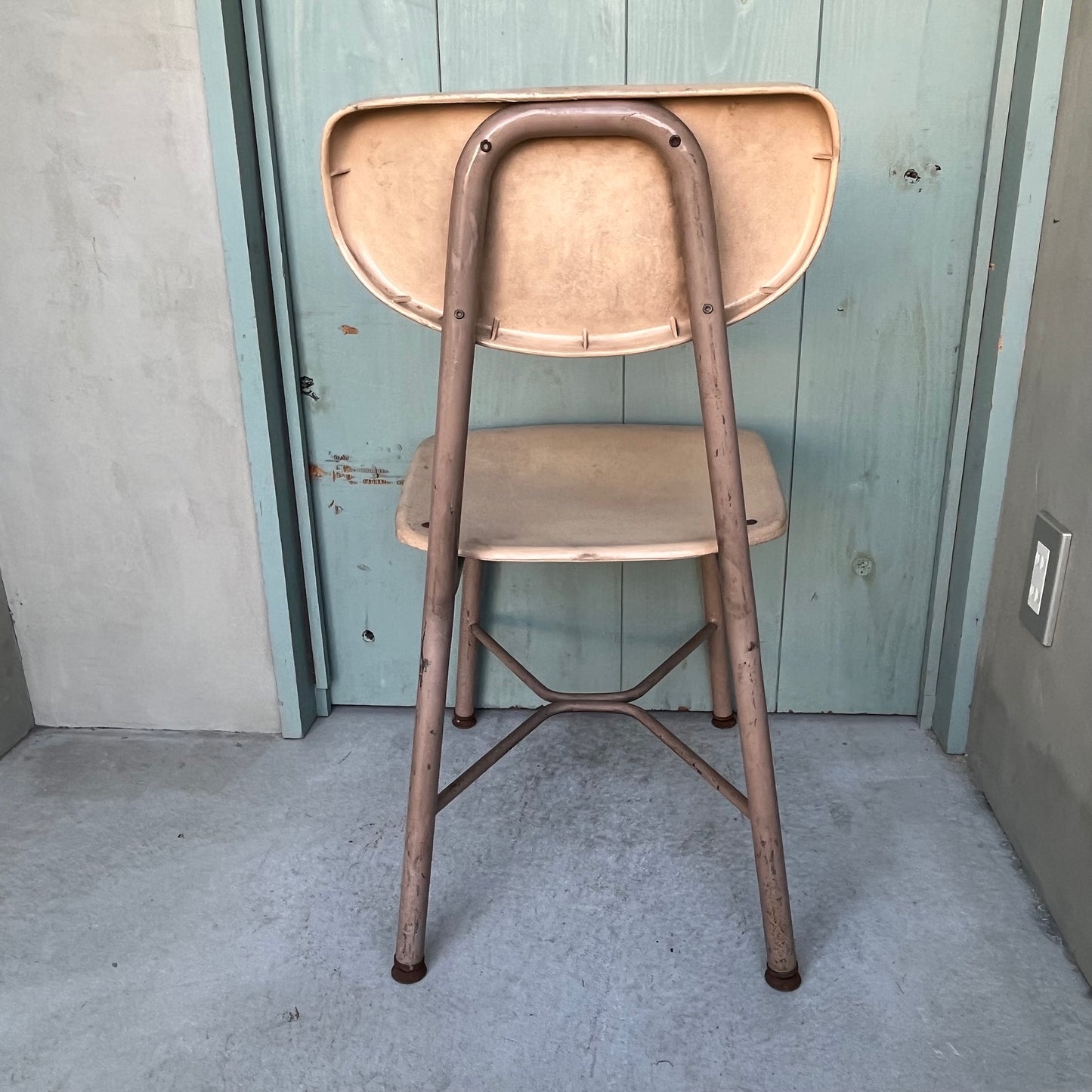 【USA vintage】60-70’s School Chair Ivory