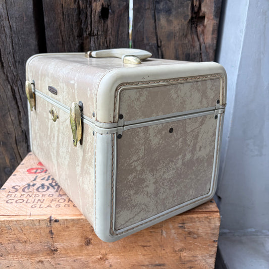 【USA vintage】1950s Samsonite Cosmetic Train Hardcase