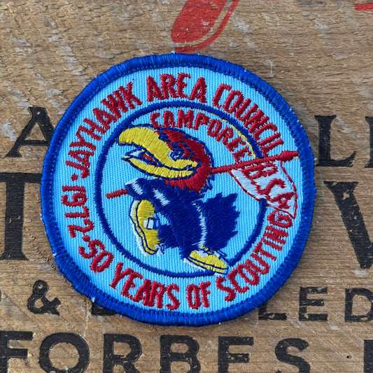 【USA vintage】Boy Scout Patch JAYHAWK AREA COUNCIL