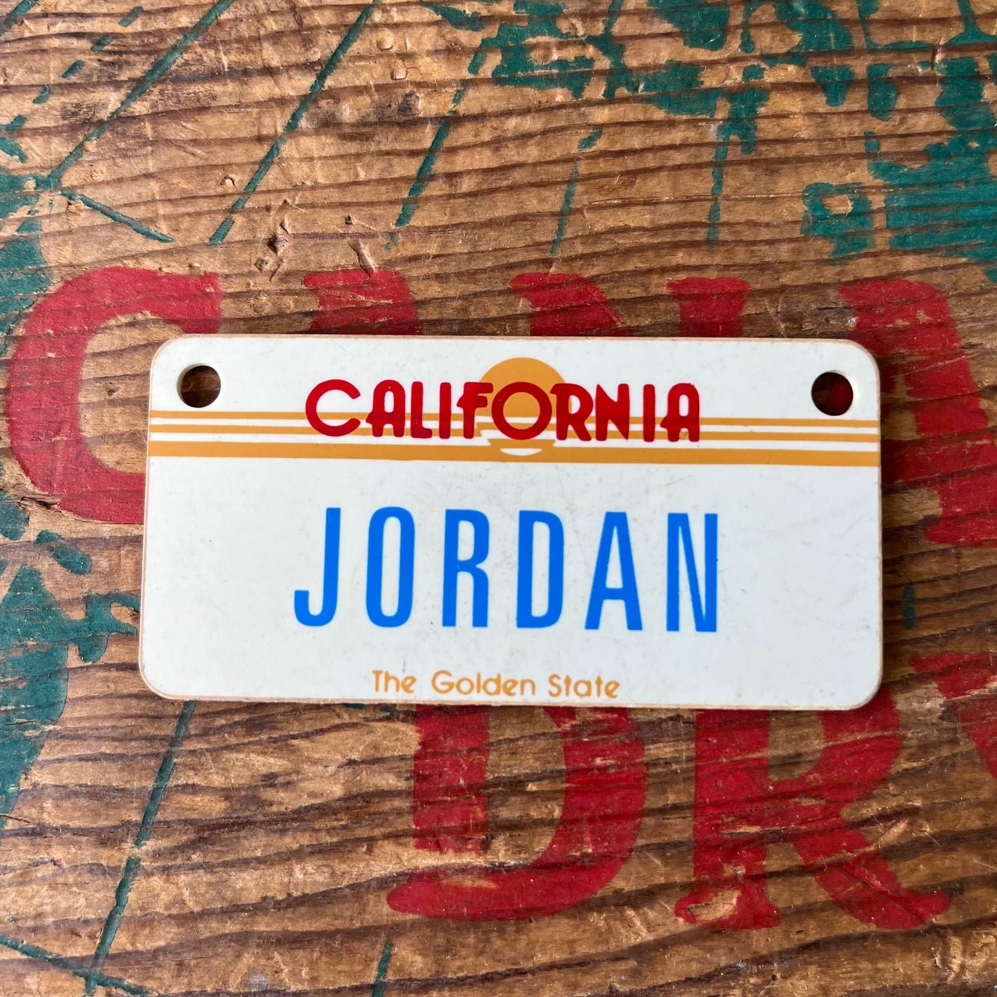 【1980’s USA vintage】Nameplate magnet JORDAN